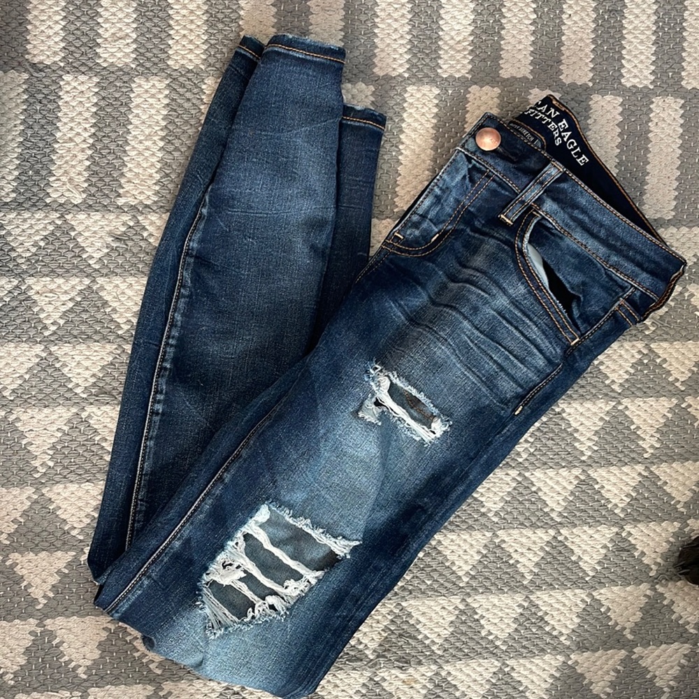 American eagle jeans high rise